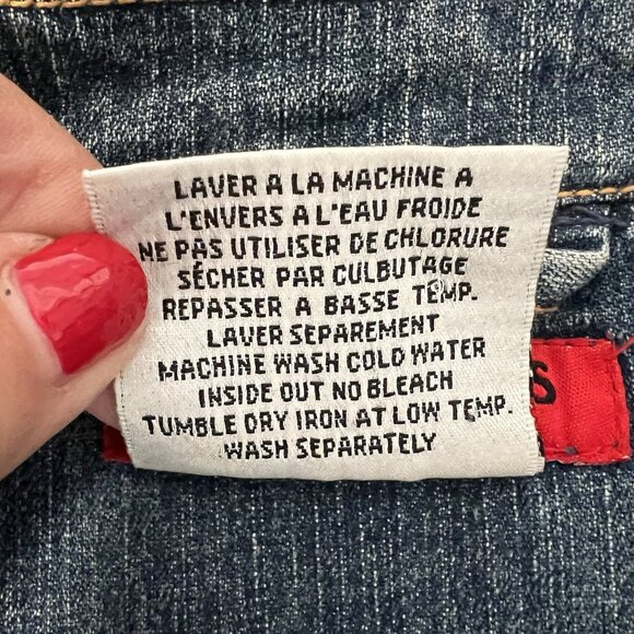 Ladies Santana jean jacket large black white floral motif in back boho lace - Picture 7 of 9